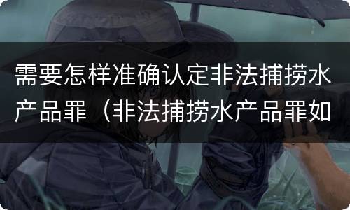 需要怎样准确认定非法捕捞水产品罪（非法捕捞水产品罪如何鉴定）