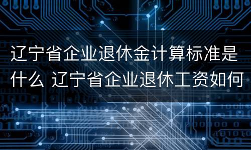 辽宁省企业退休金计算标准是什么 辽宁省企业退休工资如何计算