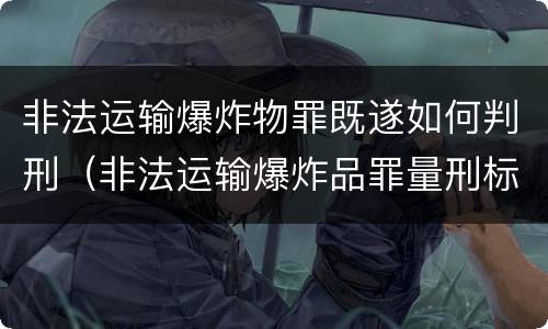 非法运输爆炸物罪既遂如何判刑（非法运输爆炸品罪量刑标准）