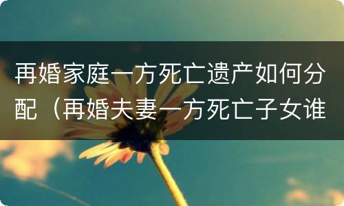 再婚家庭一方死亡遗产如何分配（再婚夫妻一方死亡子女谁抚养）