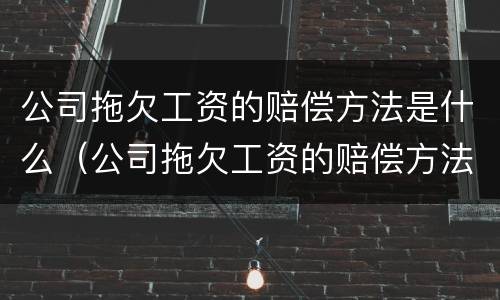 公司拖欠工资的赔偿方法是什么（公司拖欠工资的赔偿方法是什么法律）