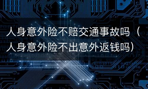 人身意外险不赔交通事故吗（人身意外险不出意外返钱吗）