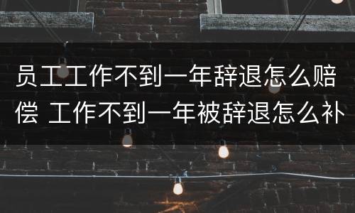 员工工作不到一年辞退怎么赔偿 工作不到一年被辞退怎么补偿