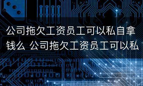 公司拖欠工资员工可以私自拿钱么 公司拖欠工资员工可以私自拿钱么吗