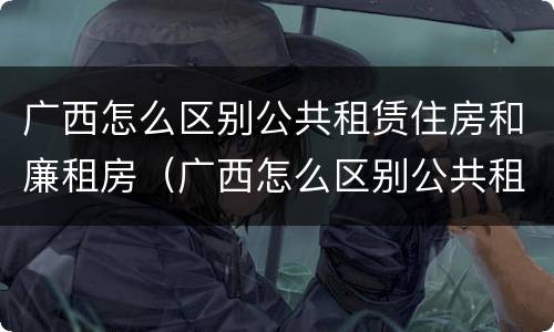 广西怎么区别公共租赁住房和廉租房（广西怎么区别公共租赁住房和廉租房呢）