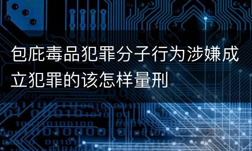 包庇毒品犯罪分子行为涉嫌成立犯罪的该怎样量刑