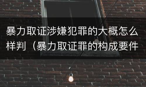 暴力取证涉嫌犯罪的大概怎么样判（暴力取证罪的构成要件）