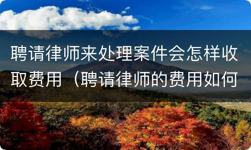 聘请律师来处理案件会怎样收取费用（聘请律师的费用如何结算）