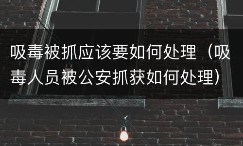 吸毒被抓应该要如何处理（吸毒人员被公安抓获如何处理）